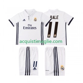 Divisa di Calcio Real Madrid BALE 11 2016 2017 Retro Bambino Prima